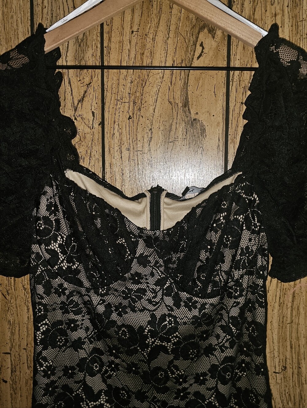 NWT LULU'S Black Lace Fetching & Flirting Mini Dress - XL - Picture 6 of 12